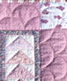 babyquilt rosa dreiecke